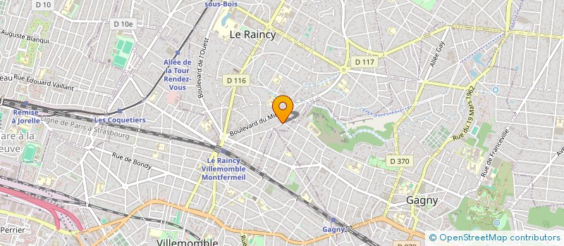 localisation de l'entreprise ON THE MOVE à LE RAINCY