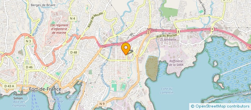 localisation de l'entreprise ON THE ROAD  FORT-DE-FRANCE
