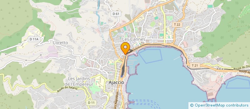 localisation de l'entreprise ON THE STREET à AJACCIO