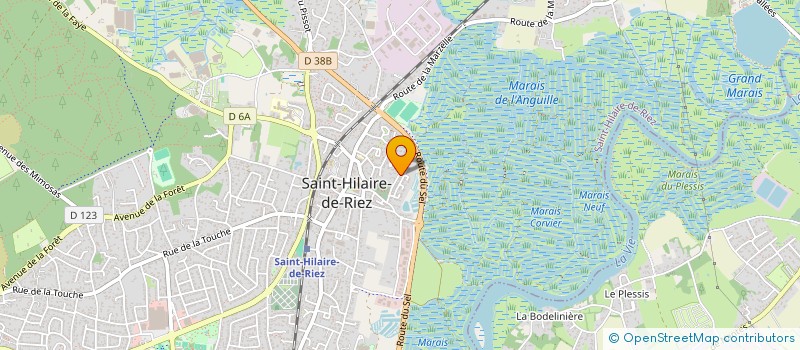 localisation de l'entreprise ON THE WAVE  SAINT-HILAIRE-DE-RIEZ