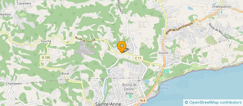 localisation de l'entreprise ON TI KOUD MEN à SAINTE-ANNE