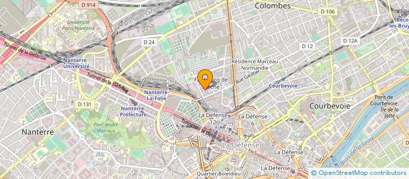 localisation de l'entreprise ON TIME LIMO  COURBEVOIE