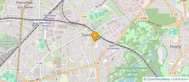 localisation de l'entreprise ON TIME SERVICES à STAINS