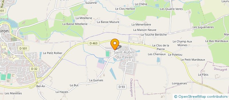 localisation de l'entreprise ON TOUCHE DU BOIS  CHATEAUGIRON