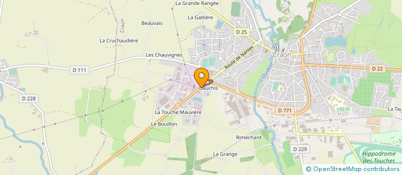 localisation de l'entreprise ONA à CRAON