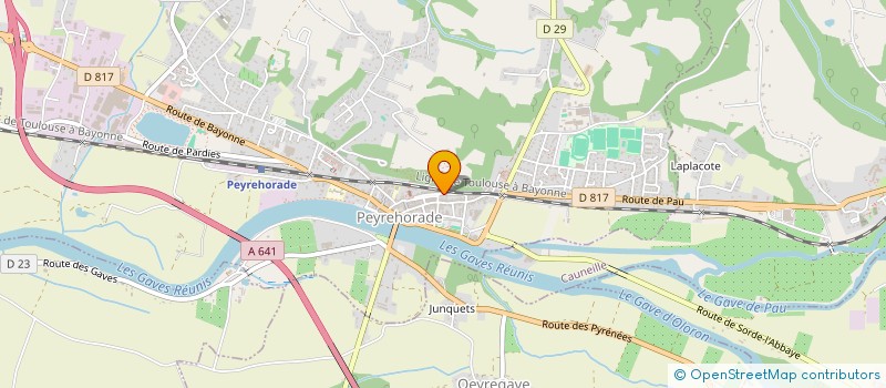 localisation de l'entreprise ONA CONSTRUCTION SAS à PEYREHORADE