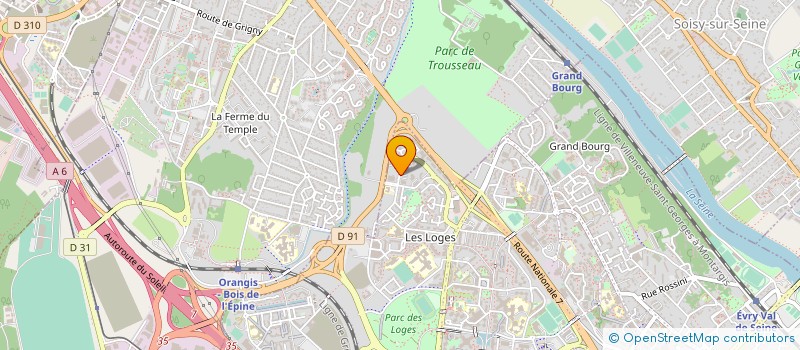 localisation de l'entreprise ONA EDM FRANCE à EVRY-COURCOURONNES