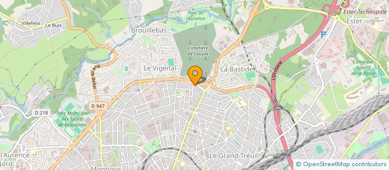 localisation de l'entreprise ONA PATRIMOINE  LIMOGES