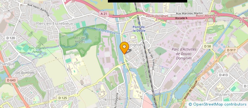 localisation de l'entreprise ONAAL à DOUAI