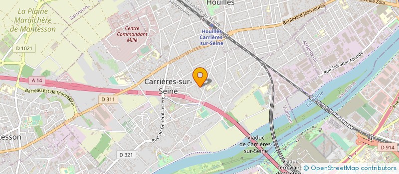 localisation de l'entreprise ONAIR EVENTS  CARRIERES-SUR-SEINE