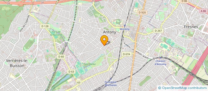 localisation de l'entreprise ONAK à ANTONY