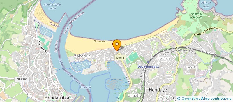 localisation de l'entreprise ONAKA  HENDAYE
