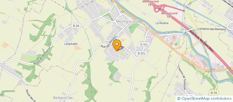 localisation de l'entreprise ONALECTE  MONTGISCARD