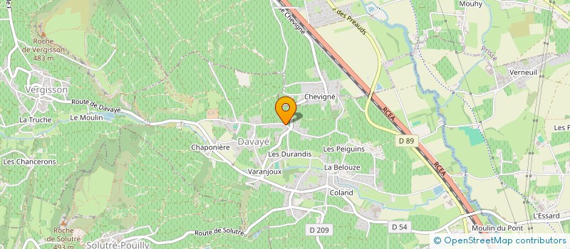 localisation de l'entreprise ONARO  DAVAYE