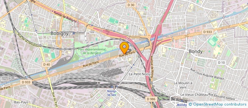 localisation de l'entreprise ONASOFT à NOISY-LE-SEC