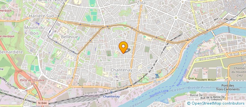localisation de l'entreprise ONATAH à NANTES