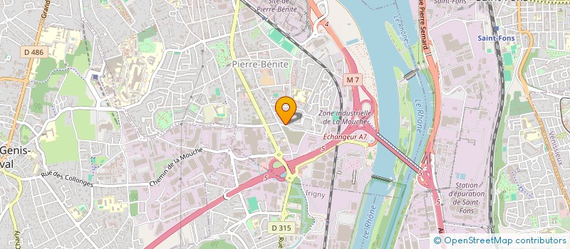 localisation de l'entreprise ONATER  OULLINS-PIERRE-BENITE