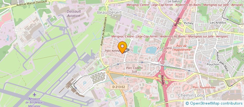 localisation de l'entreprise ONAYA à MERIGNAC