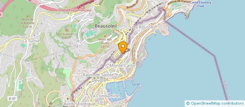 localisation de l'entreprise ONB IMMO  BEAUSOLEIL