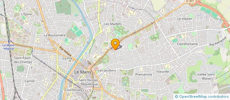 localisation de l'entreprise ONB1  LE MANS