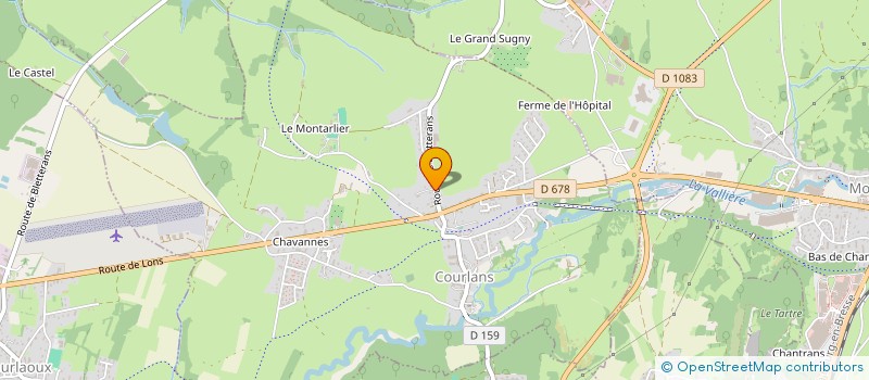 localisation de l'entreprise ONC  COURLANS