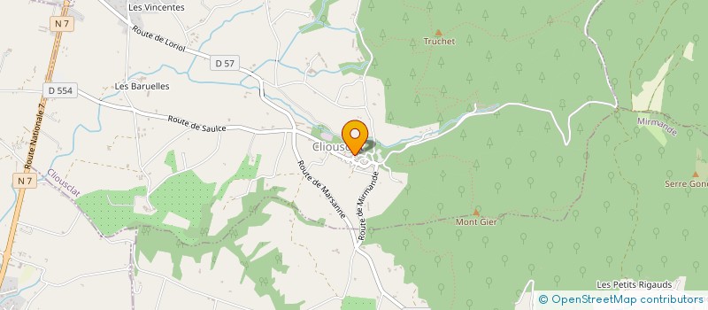 localisation de l'entreprise ONCE A WEEK  CLIOUSCLAT