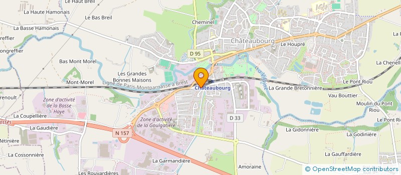 localisation de l'entreprise ONCE CONSTRUCTION  CHATEAUBOURG