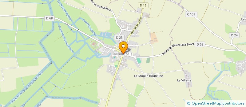 localisation de l'entreprise ONCE UPON A TEA  MAILLEZAIS