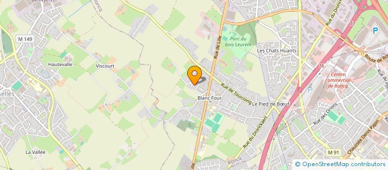 localisation de l'entreprise ONCLE ARTHUR  RONCQ