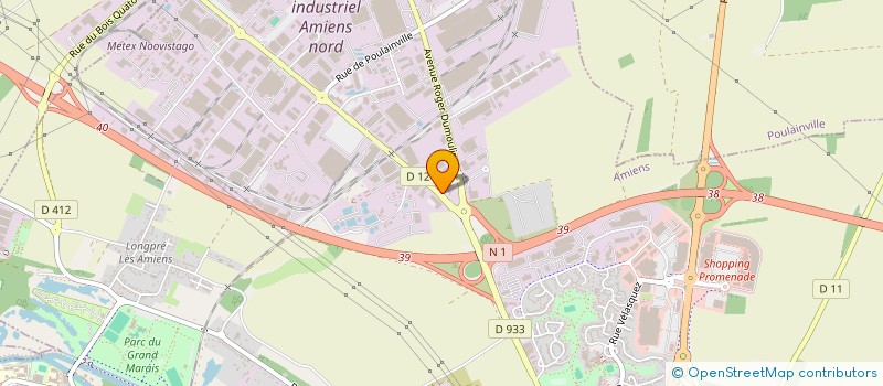 localisation de l'entreprise ONCLE SAM  AMIENS