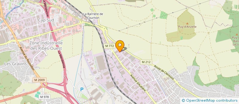 localisation de l'entreprise ONCLE WEB à COURNON-D'AUVERGNE