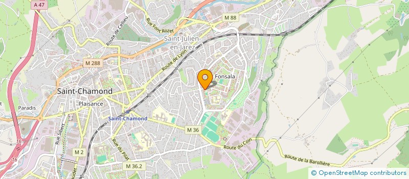 localisation de l'entreprise ONCLEBENZ à SAINT-CHAMOND