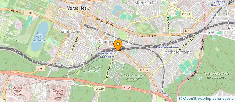 localisation de l'entreprise ONCOLOGIE 78 à VERSAILLES