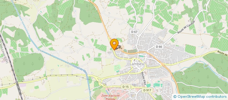 localisation de l'entreprise ONCOMETLAB à LAMBESC