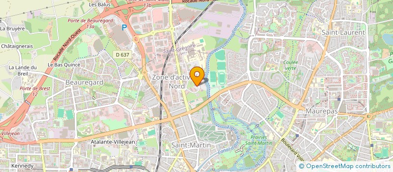 localisation de l'entreprise ONCORENNES à RENNES