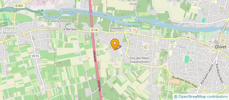 localisation de l'entreprise ONCR IMMO  OLIVET