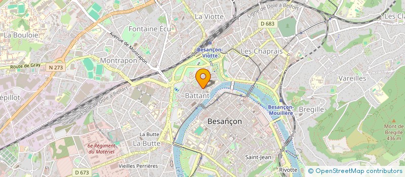 localisation de l'entreprise ONCU à BESANCON
