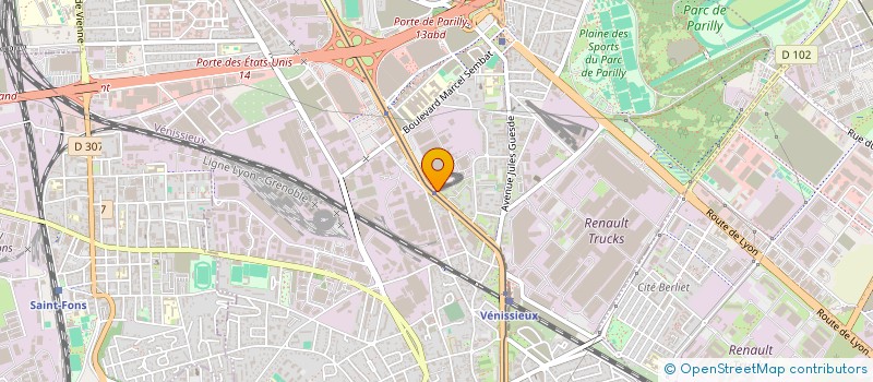 localisation de l'entreprise OND'ELEC à VENISSIEUX