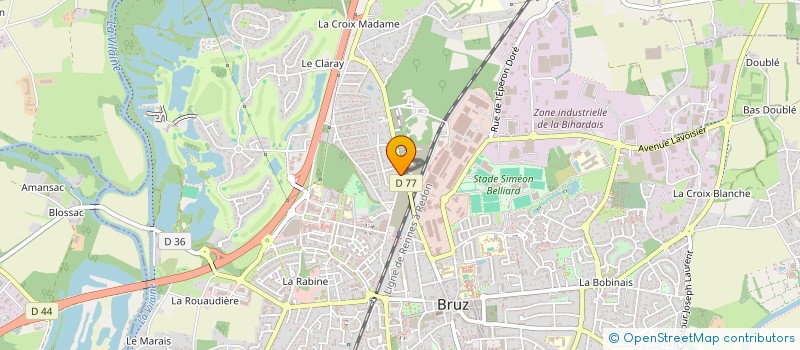 localisation de l'entreprise ONDA DEL MARE  BRUZ