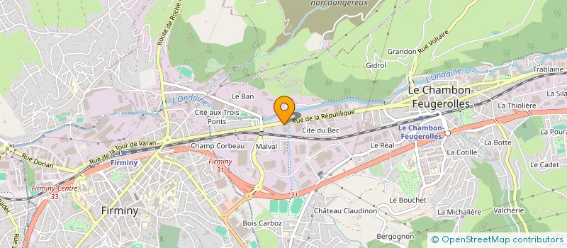 localisation de l'entreprise ONDAINE LOCATION  LE CHAMBON-FEUGEROLLES