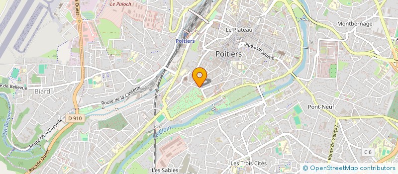 localisation de l'entreprise ONDAREA à POITIERS