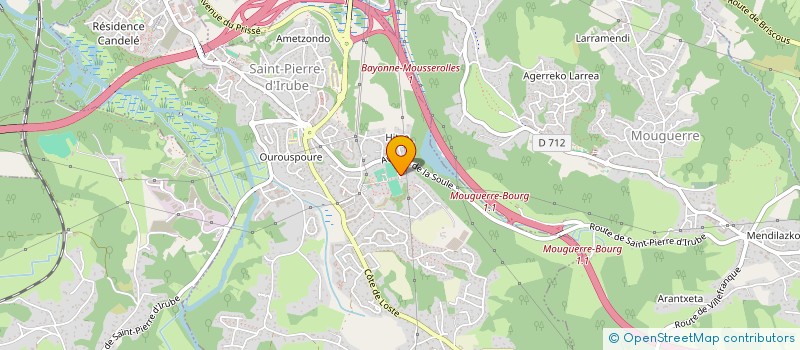 localisation de l'entreprise ONDAREAK  SAINT PIERRE D'IRUBE