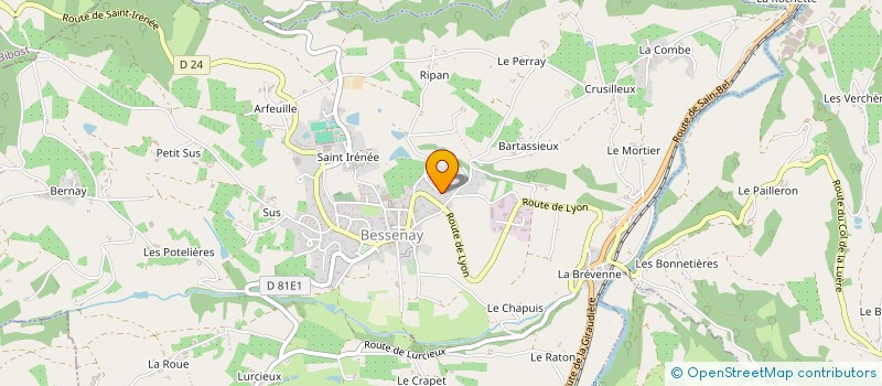 localisation de l'entreprise ONDE & CO  CHAZAY-D'AZERGUES