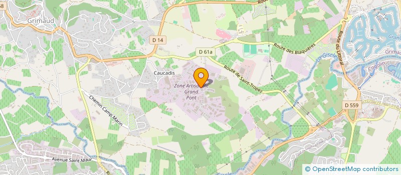localisation de l'entreprise ONDE MARINE GROUP à GRIMAUD