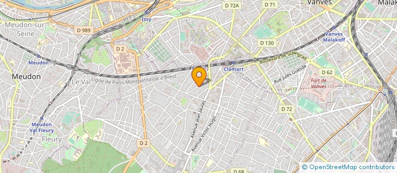 localisation de l'entreprise ONDELIA à CLAMART