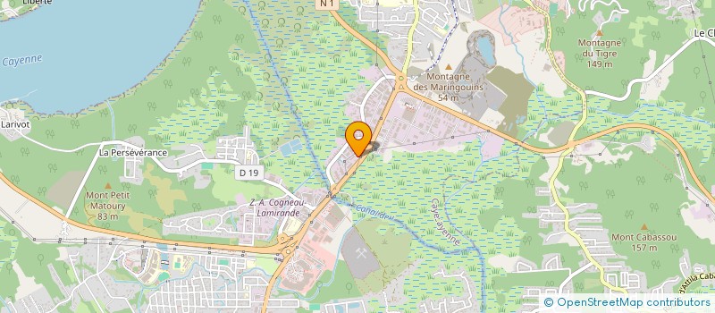 localisation de l'entreprise ONDEMIA MA PLAINE  CAYENNE