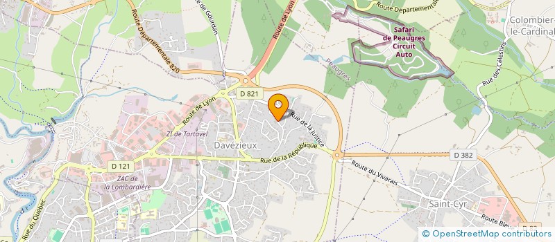 localisation de l'entreprise ONDER OZSU à DAVEZIEUX