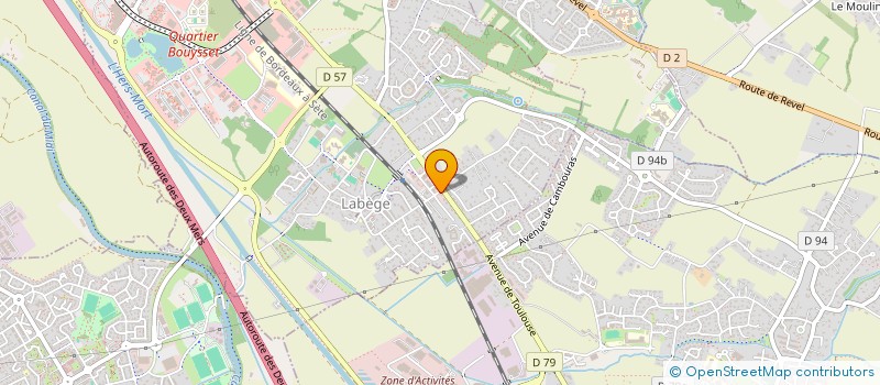 localisation de l'entreprise ONDES  LABEGE