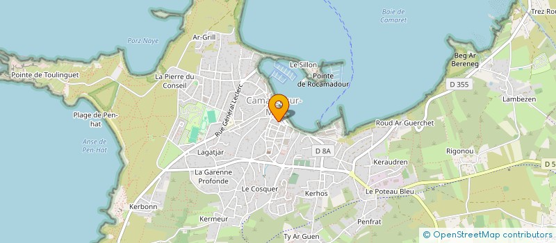 localisation de l'entreprise ONDES - FORMES () OBJETS à CAMARET-SUR-MER
