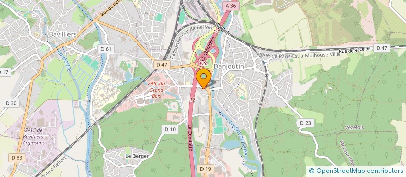 localisation de l'entreprise ONDINA BELFORT à FOUSSEMAGNE